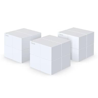Tenda Nova MW6 WiFi Mesh, Dual Band AC1200, 2 Porte Ethernet Gigabit, Modalità Router e Access Point, Parental Control, 3 Pezzi con Copertura 300m