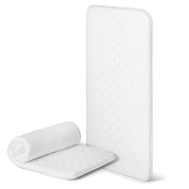 EPSELIA Materasso Lettino per Bambini Arrotolabile e Bordato per Viaggio o Campeggio, cm 60x120 H4 Certificato Antisoffoco EN16890:2017 Poliuretano CertiPUR™ OEKO-TEX®