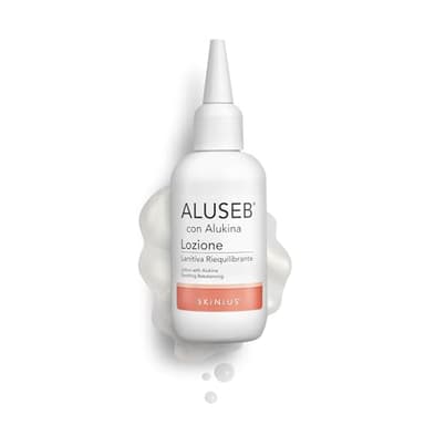 Aluseb - Lozione per Dermatite Seborroica cuoio capelluto con Alukina e Pantenolo - Ideale per la Detersione della Cute di Viso e Corpo - 75ml