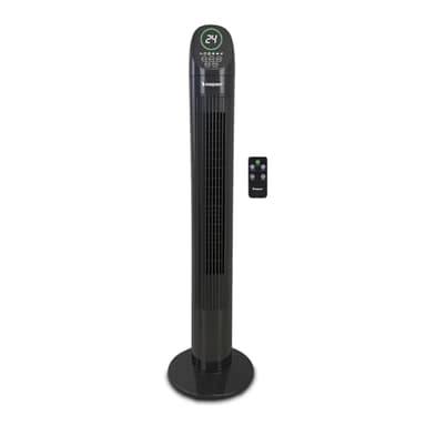 BEPER P206VEN310 Ventilatore a Torretta Digitale Deluxe con Telecomando, Ventilatore Colonna Silenzioso, 3 Velocità e 3 Modalità, Oscillante, Timer 7,5h, Base Stabile
