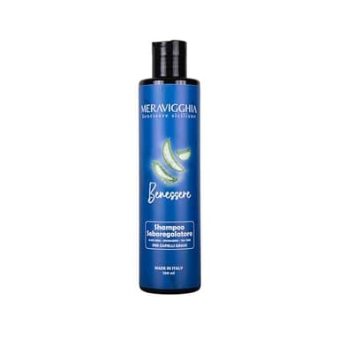 Shampoo Capelli Grassi SeboRegolatore – Cute Grassa Antisebo, Purificante – Capelli Puliti Più a Lungo, Uso Frequente 250 ml Made in Italy
