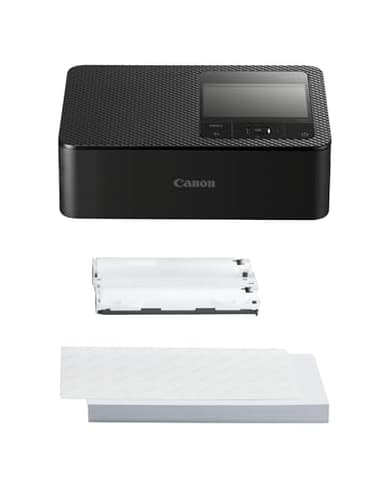 Canon Stampante fotografica portatile SELPHY CP1500 con kit carta, nero - Stampante Bluetooth wireless con accessori - Compatta e leggera - Con 54 fogli di carta 4x6
