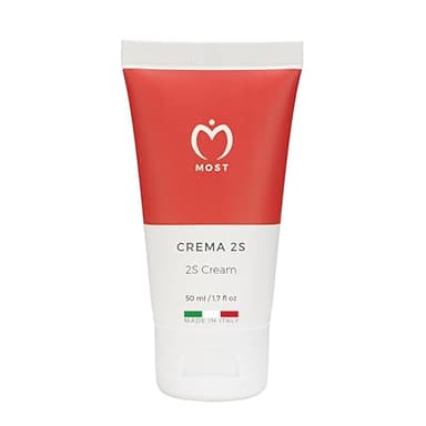 MOST - Crema 2s con Acido Salicilico e Zolfo, Crema Viso e Corpo Controlla Rossori e Prurito, Attenua Sfoghi da Stress, Indicato per Pelle Sebacea, Acne Rosacea, Dermatite Seborroica e Psoriasi, 50 ml