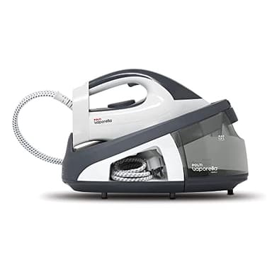 Polti Vaporella Simply VS10.10, Ferro Da Stiro Generatore di Vapore, Serbatoio Estraibile 1,5 L, Pressione Pompa 6,5 Bar, Potenza 2200 W, Funzione Eco, Bianco e Grigio