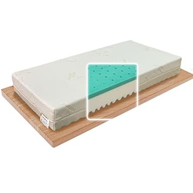 Foppapedretti Materassino Antisoffoco 60x120 per Culla Lettino, Memory Foam, Sfoderabile, Anallergico, Certificato OEKO-TEX, Dispositivo Medico