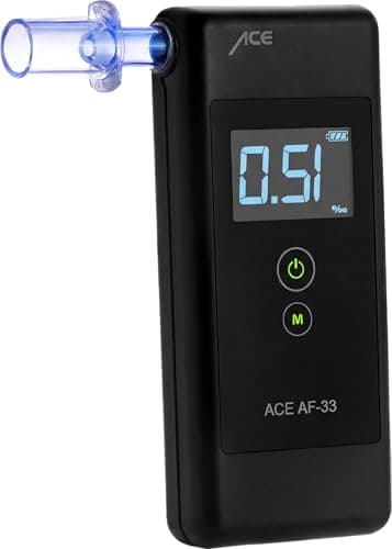 Etilometro ACE AF-33 - il test alcolimetrico n. 1 secondo BILD con un punteggio di 1,1 (test 2026) - accuratezza del 95,8% (TU Vienna, gennaio 2025)