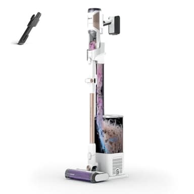 Shark Detect Clean & Empty, aspirapolvere senza filo, aspirazione potente con DirtDetect, base a svuotamento automatico da 2 L, autonomia 60 min, Anti Hair Wrap, bocchetta per fessure, bianco IW3612EU