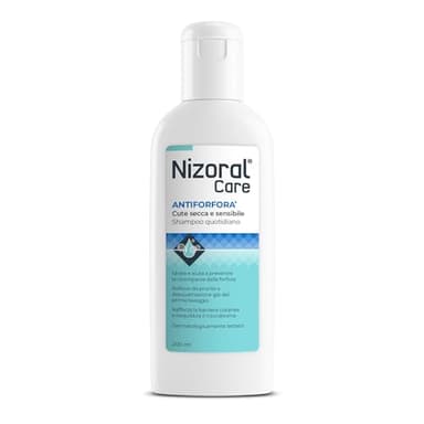 EG Nizoral Care Shampoo Cute Secca e Sensibile | Azione Lenitiva e Idratante | Sollievo Prolungato da Prurito e Forfora | 200 ml