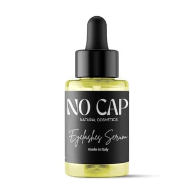 NO CAP Siero Ciglia Allungante e Rinforzante 15ml – Crescita Naturale, Volume e Protezione – Formula Senza Prostaglandine – 96,9% Naturale
