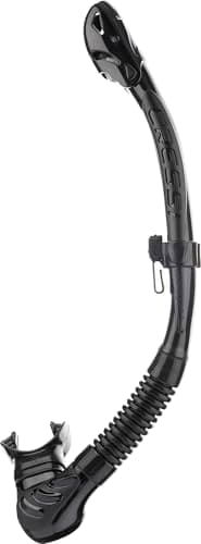 Cressi Alpha Ultra Dry Snorkel SIL. Black/Tube Black