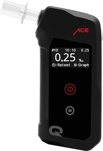Etilometro ACE Q - Vincitore del test comparativo con una precisione del 98,7% (TU Vienna, gennaio 2026) - Etilometro calibrato con precisione poliziesca