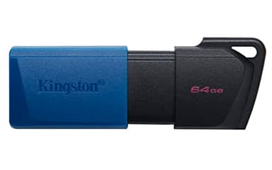 Kingston DataTraveler Exodia M PenDrive USB 3.2 Gen 1 DTXM/64GB - con cappuccio removibile (Nero + Blu)