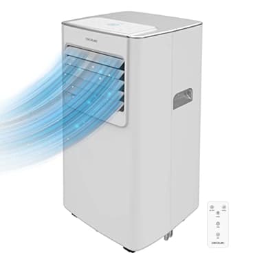 Cecotec Condizionatore Portatile con Telecomando ForceClima 7100. 7000 BTU, Tecnologia Soundless, Display LED, 4 modalità, 2 velocità, copertura fino a 20 m2