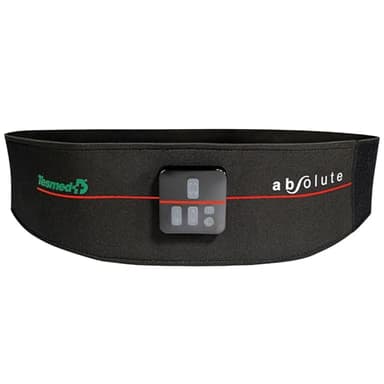 TESMED Absolute: Cintura Addominale EMS, Elettrostimolatore per Addominali Centrali e Laterali – Ricaricabile, 99 Intensità – Allenamento e Tonificazione Muscolare – Made in Italy