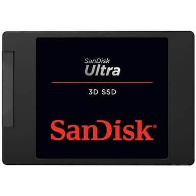 SanDisk Ultra 3D 4TB SSD Interno, SATA 2.5", ultra veloce fino a 560 MB/s, SATA III 6GB/s, 3D NAND Technologia, Tecnologia nCache 2.0, Resistente agli urti