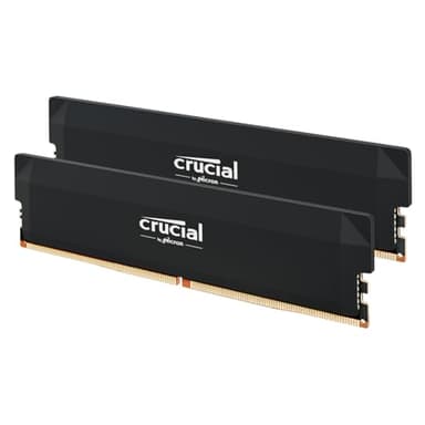 Crucial Pro RAM DDR5 32GB Kit (2x16GB) 6000MHz CL36, Overclocking Gaming, Intel XMP 3.0 / AMD EXPO, Memoria PC, Nero - CP2K16G60C36U5B