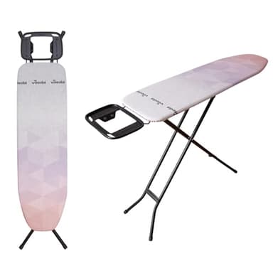Vileda Diamond S Asse da Stiro | Come nuovo più a lungo | Con rivestimento in biossido di titanio | Compatto e leggero | Altezza regolabile fino a 90 cm | Piano stiro 114x33 cm