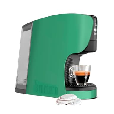 Bialetti Dama, Macchina Espresso a Cialde ESE 100% compostabili, Plastica Riciclata, Verde