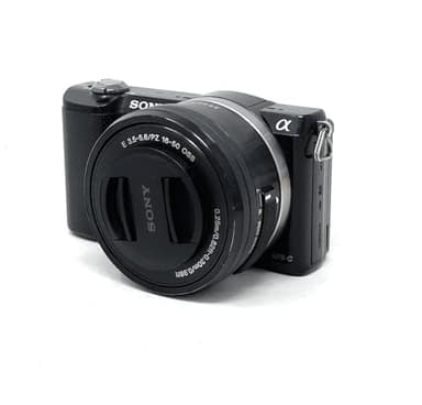 Sony Alpha 5000L Fotocamera Digitale Compatta con Obiettivo Intercambiabile, Sensore APS-C, CMOS Exmor HD, 20,1 MP, Obiettivo da 16-50 mm Incluso, Nero