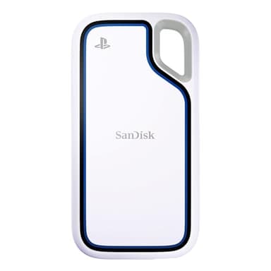 SanDisk Extreme Portable SSD per console Playstation 5 e PC's 1TB, velocità di lettura fino a 1000MB/s, Resistente all'acqua e alla polvere, e alle cadute da 3 metri, Un mese di prova di Nitro Discord