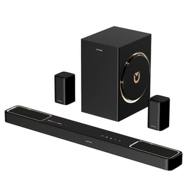 ULTIMEA 5.1.2 Soundbar TV con Dolby Atmos, 460W, Sistema Audio Surround, 2 Altoparlanti Surround, APP Controllo, Soundbar con Subwoofer Home Theater, Bluetooth 5.4, HDMI eARC, Skywave F40 Boom