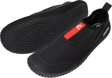 Cressi Kiwi Shoes Black/Red 42 - Scarpa Unisex Ideale per Sport Acquatici e Passeggiate in Ambienti Umidi, al Mare e in Spiaggia, Nero/Rosso, 42