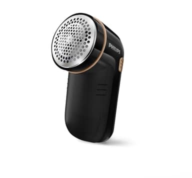 Philips Rimuovi Peli Tessuti – 8800 RPM, ampia lama, 3 dimensioni fori, sicuro su tutti i tessuti, contenitore facile da pulire, 2 batterie AA, design compatto (GC026/80)