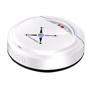 ReachMall Robot aspirapolvere, intelligente e ultra forte, aspirapolvere robotico per BOOST, ricaricabile tramite USB, per peli di animali domestici, pavimenti duri (bianco)
