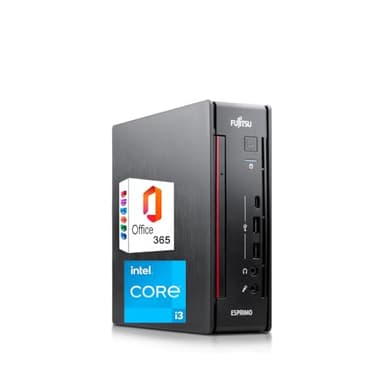Mini pc Fujitsu Esprimo Q957 • Intel Core i3 6100T • 8GB Ram • 256 GB Ssd • ingresso Type-C e WIFI • windwos 11 pro + office 365 (ricondizionato)
