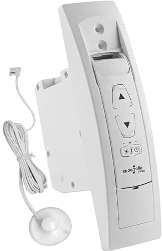 superrollo GW60 avvolgitore elettrico a incasso/parete, azionamento 4 in 1 per tapparelle fino 25 kg (4,5 m²) + sensore ottico, persiane avvolgibili
