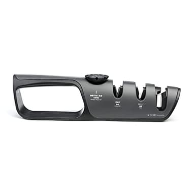 MITSUMOTO SAKARI Coltelli Professionale a 3 Livelli Eguiseur Coltello Giapponese con Manico ad Angolo Regolabile Affilatore Multifunzione e Affilatrice da Cucina Lucidatura
