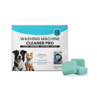 Eliminatore di Cattivi Odori Lavatrice,Pulitore per Lavatrice a Pastiglie per Peli Animali,Detergenti Lavatrici Extra Forti per Proprietari Di Animali Domestici,Anti-odore
