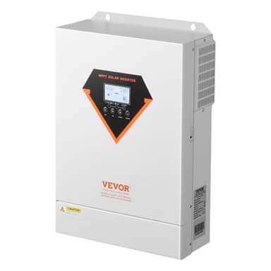 VEVOR Invertitore Solare Ibrido, Invertitore per Sistema Fuori Rete di Potenza a Onda Sinusoidale Pura Tutto in Uno, 48 V CC Monofase 220/230 V CA, 6000 W, con Regolatore Solare da 120 A Integrato