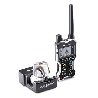 Beeper One GPS - Localizzatore per Cani - Copertura fino a 2,5 Km - Avviso con Vibrazione - Visualizzazione della distanza e posizione - Telecomando con ampio display - Localizzatore acustico
