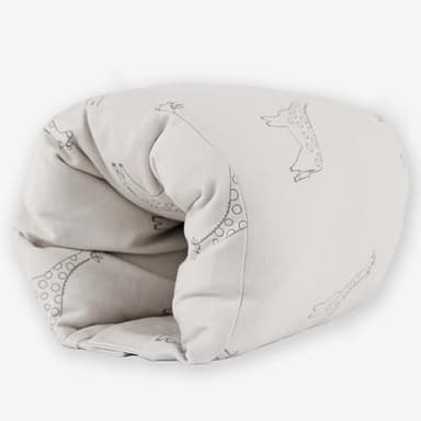 LaLoona Cuscino Allattamento Neonato da Viaggio | Mini Cuscino Morbido Appoggio per la Poppata | OEKO-TEX® STANDARD 100, Fodera: Rimovibile e Lavabile – Beige
