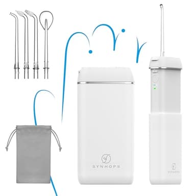 Idropulsore Dentale Portatile (Mini Cordless) Irrigatore Dentale,Serbatoio dell'acqua retrattile / IPX8 Impermeabile / 3 Modalità Water Flosser,Adatto a Viaggio e A casa Professionale Orale Irrigator