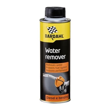 Bardahl - Water Remover - Additivo Carburante per Auto, Elimina l’Acqua Contenuta nel Carburante Diesel o Benzina, Favorisce l’Emulsione Acqua-Gasolio, 300 ml
