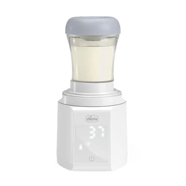 Chicco Scaldabiberon Portatile Multifunzione con Sterilizzatore, Autosterilizzante, Riscaldamento Rapido Latte e Sterilizzazione Ciucci, Batteria USB-C, 7 Adattatori Inclusi, Chicco e Altri,Senza Fili