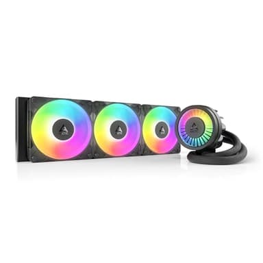 ARCTIC Liquid Freezer III Pro 360 A-RGB (nero) - Dissipatore AIO CPU, 3 x 120 mm Raffreddamento a Liquido, Radiatore 38 mm, Pompa PWM, Ventola VRM, AM5/AM4, Intel LGA1851/1700 Telaio di Contatto -