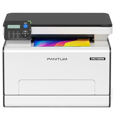 PANTUM Stampante Laser Colori CM2100DW WIFI, Stampanti multifunzione per stampa, copia e scansione, Stampa fronte/retro automatica, WLAN NET USB, 20 ppm, per uso domestico e ufficio