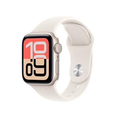 Apple Watch SE 3 GPS, Cassa 40 mm in alluminio galassia con Cinturino Sport galassia - S/M