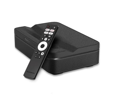 Thomson Sirius PG55B Proiettore Laser RGB Smart, Ottica Ultra-Corta, Full HD 1080p, Google TV, 600 ANSI, Auto Focus, HDR10+, Dolby Digital+, Batteria, WiFi, Bluetooth