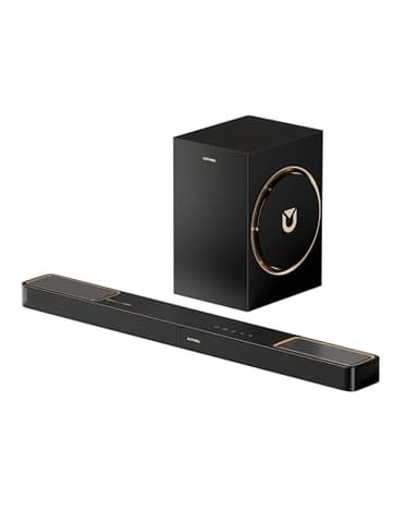 ULTIMEA Soundbar 3.1.2ch con Dolby Atmos, Impianto Audio Surround per TV con Subwoofer da 6.5", Soundbar per TV, Sound Bar con Subwoofer per Home Theater, Bluetooth 5.4, HDMI eARC, Skywave F30 Boom