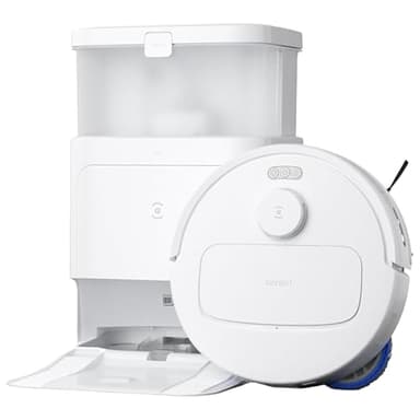 ECOVACS DEEBOT N30 PRO OMNI Robot Aspirapolvere e Lavapavimenti, 10000Pa di Aspirazione, TruEdge Adaptive Edge Mopping, Tecnologia ZeroTangle 2.0, Lavaggio del Mocio con Acqua Calda a 60°C, Bianco