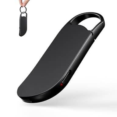 64GB Registratore Vocale Professionale, Clooissr 1536Kbps Registratore Vocale Portatile e Appendibile con Attivazione Vocale, Registratore Audio Digitale per Lezioni, Riunioni, Interviste