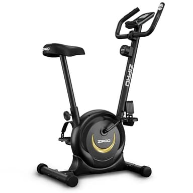 ZIPRO Cyclette da Casa con 8 Livelli di Resistenza Magnetica, Supporto per Smartphone, Schermo LCD, Sella Regolabile, Cyclette per Casa per Più Esercizi, Ciclette Professionale da Camera (One S)
