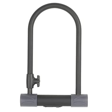 Yale Lucchetto a U per biciclette e moto ad alta sicurezza YUL2/13/230/1, lunghezza 230mm, arco rinforzato e traversa resistente, 4 chiavi di cui una con micro-luce, resistenza agli attacchi