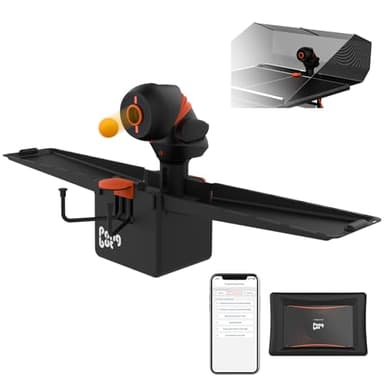 PONGBOT Robot da ping pong con rete, macchina automatica da ping pong, controllo E-Pad/APP, 396 traiettorie della pallina pre-salvate, esercizi programmabili