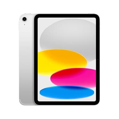 Apple iPad con chip A16: display Liquid Retina da 11'', 128 GB, Wi Fi 6 + reti cellulari 5G, fotocamera frontale e posteriore da 12MP, Touch ID, autonomia di un giorno intero di batteria — Argento