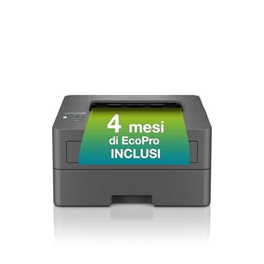 Brother HLL2400DWE | Stampante Laser Monocromatica (B/N)| Ecopro ready| 30 ppm|Stampa Fronte/Retro|WiFi.USB (NO LAN)|Cassetto carta da 250 fogli| Inbox Toner fino a circa 700 pagine